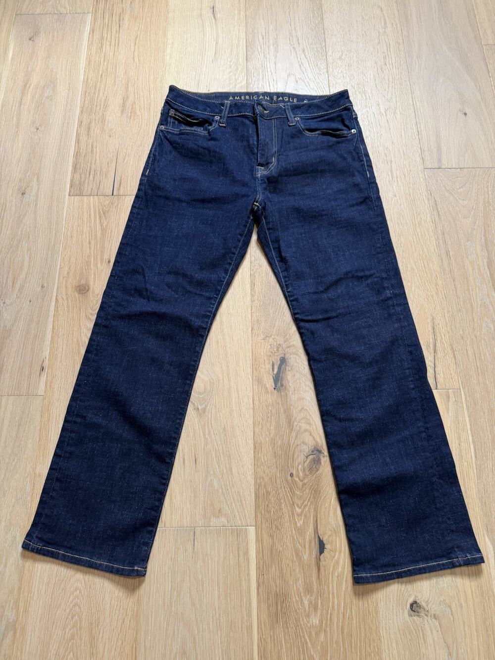 American Eagle Original Bootcut Jeans Mens 32x30 Dark Wash Level Flex Stretch